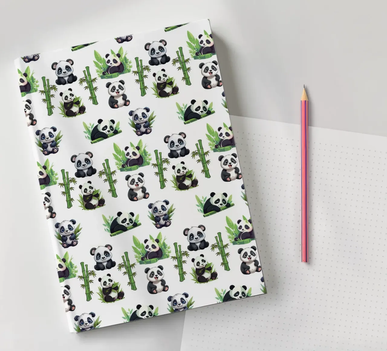 cute panda pattern notebook by berwies design