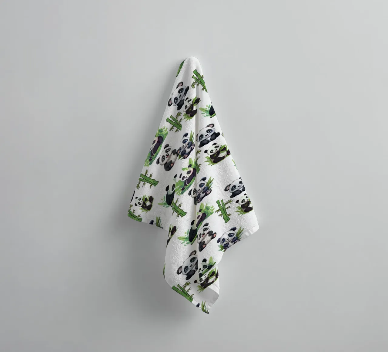 cute panda pattern towel by berwies design