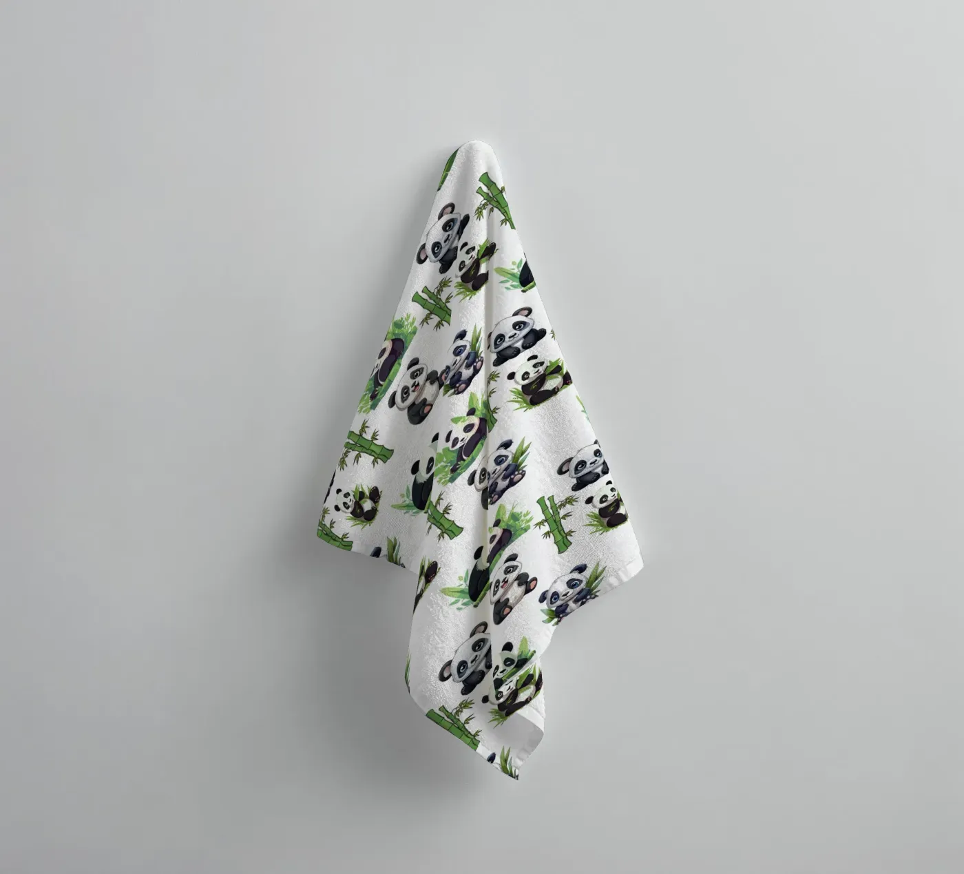 cute panda pattern towel by berwies design