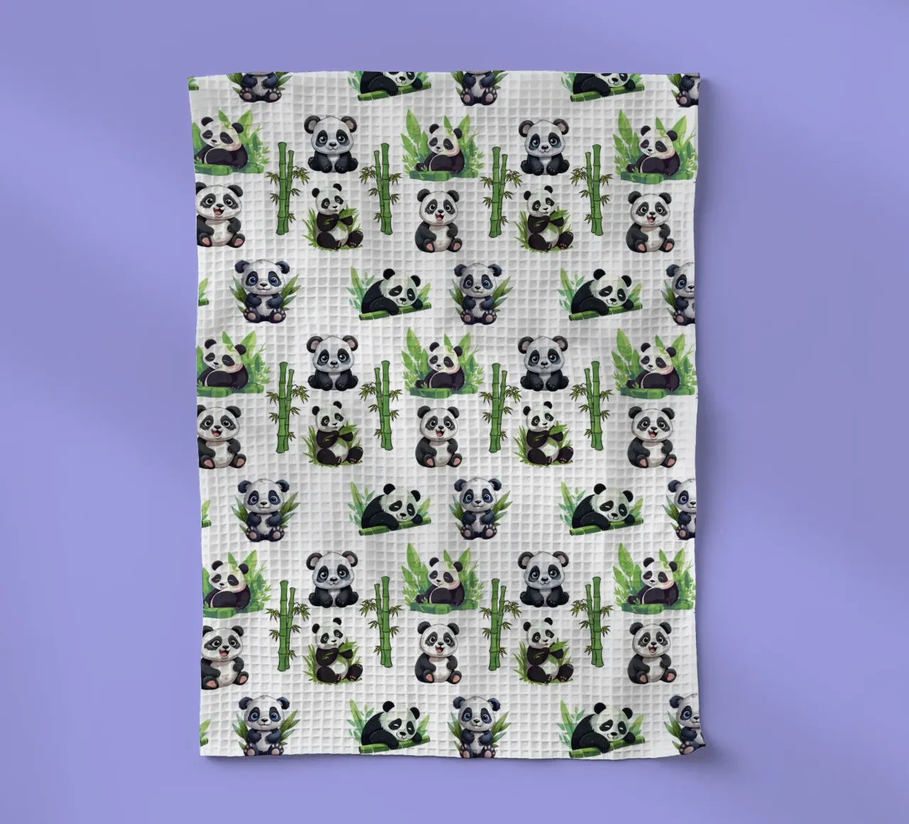 cute panda pattern canovaccio da cucina da berwies design