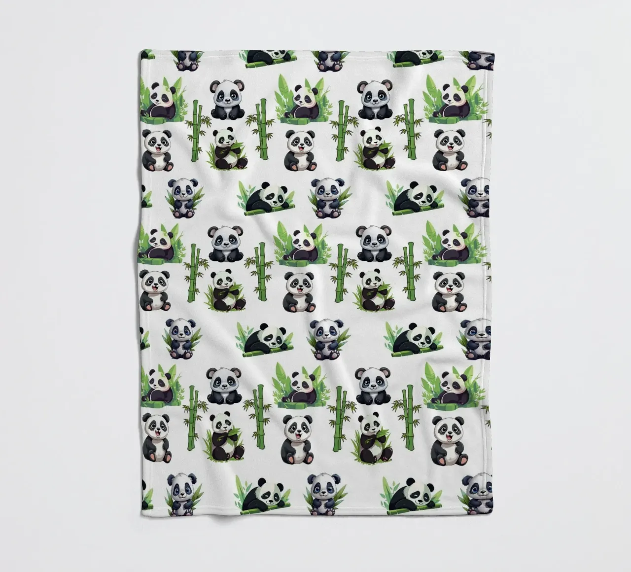 cute panda pattern fleecedeken van berwies design