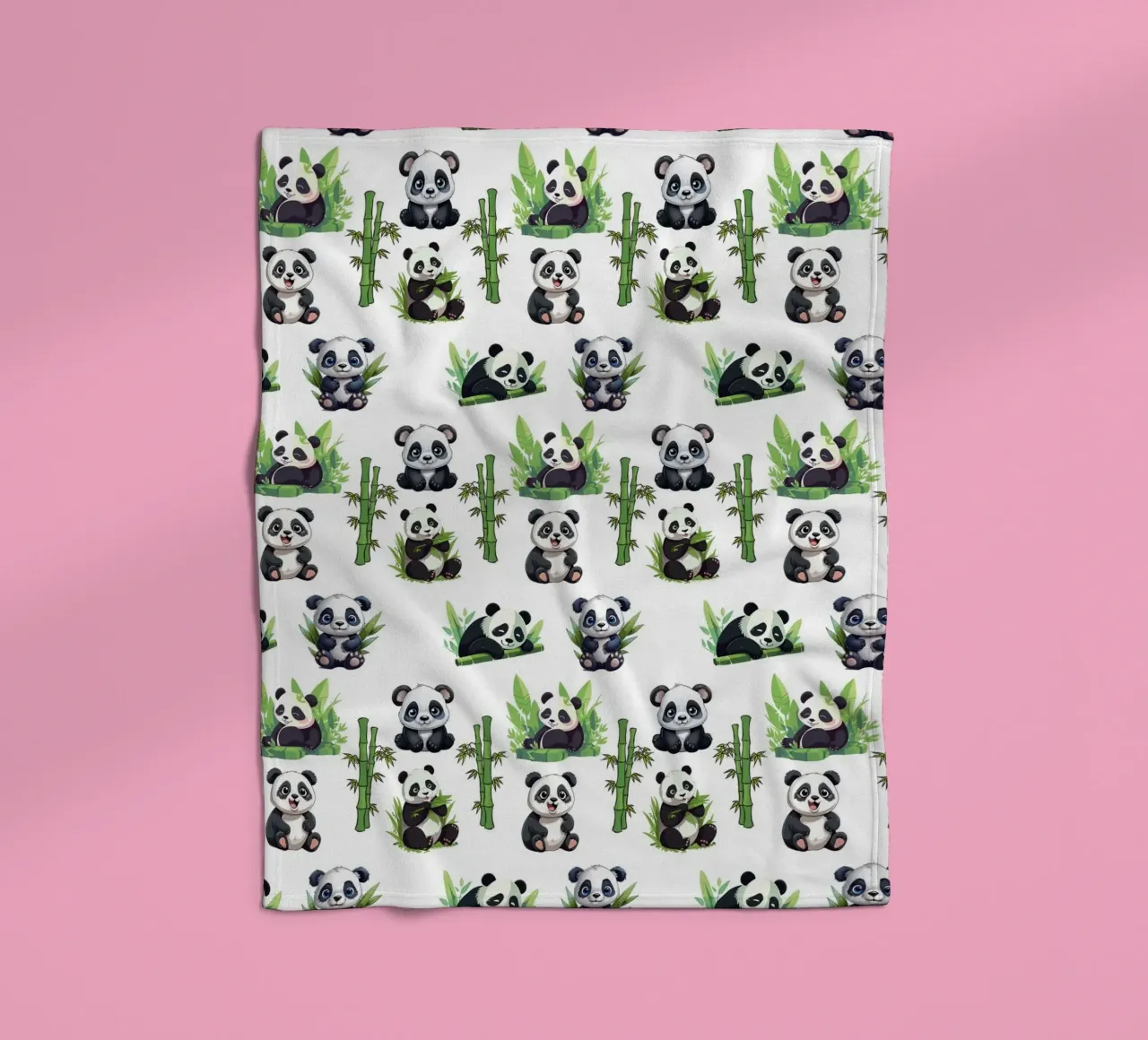 cute panda pattern fleecedeken van berwies design