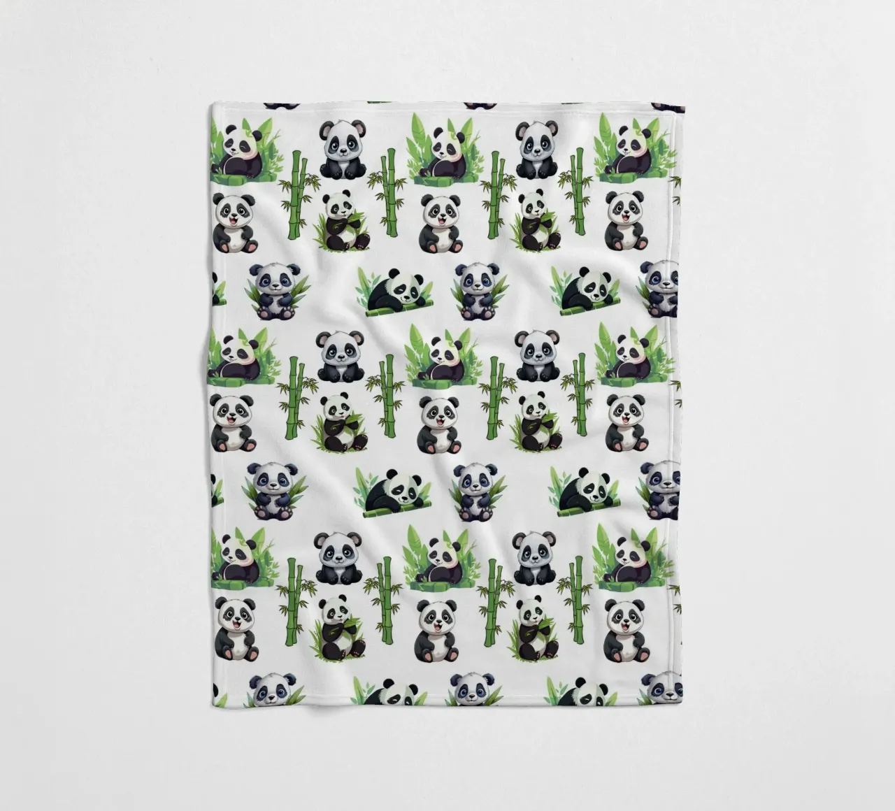 cute panda pattern fleecedeken van berwies design