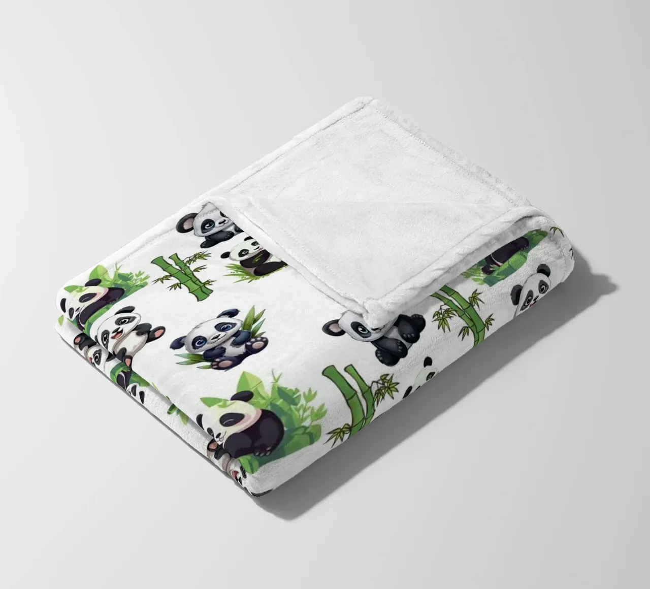 cute panda pattern fleecedeken van berwies design
