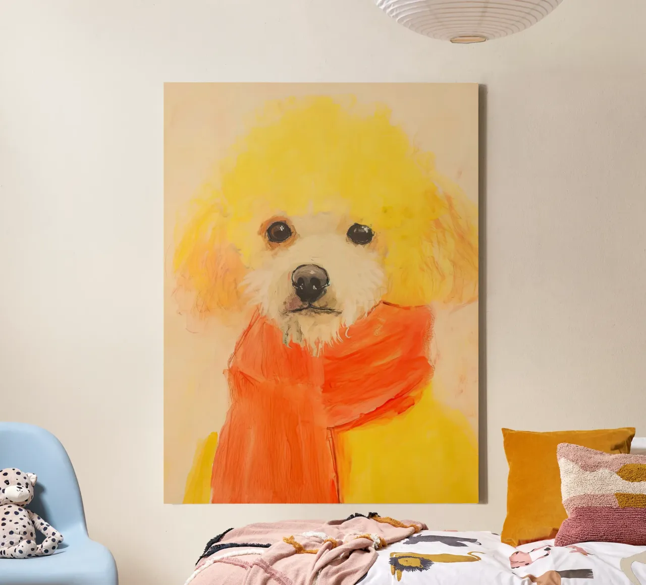 Gezellig Puppy canvas van DaarbyN