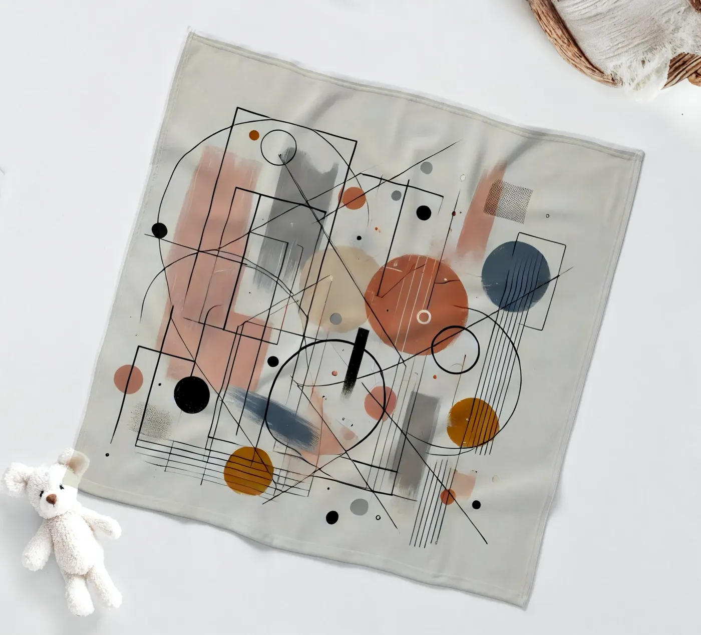 abstract Fleecedecke von nomad
