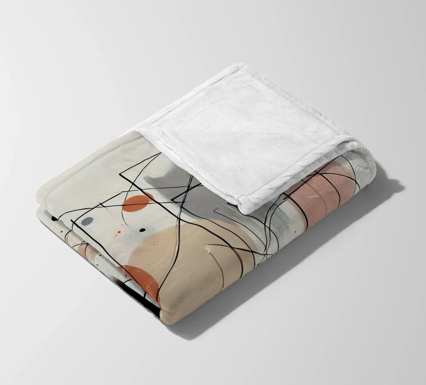 abstract Fleecedecke von nomad