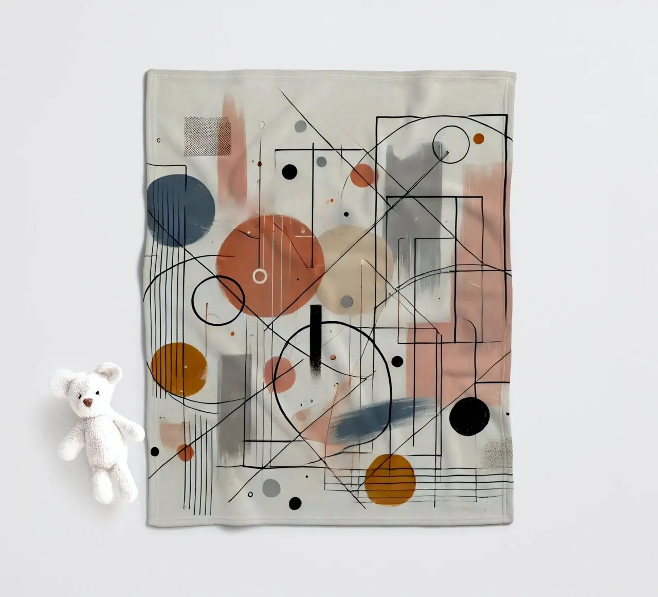 abstract fleecedeken van nomad