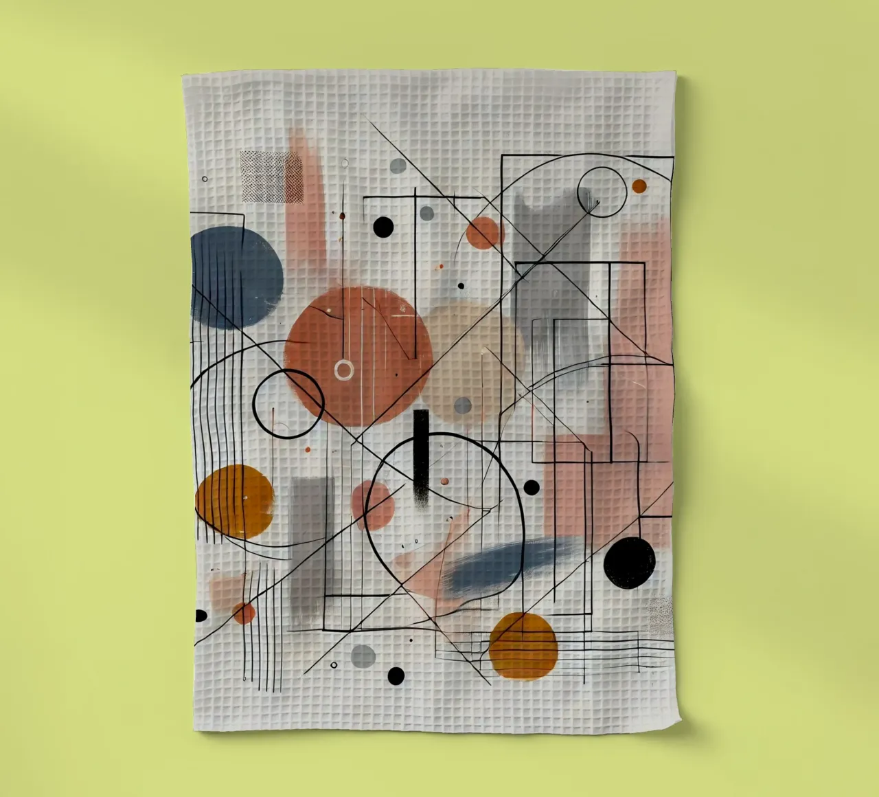 abstract tea towel by nomad