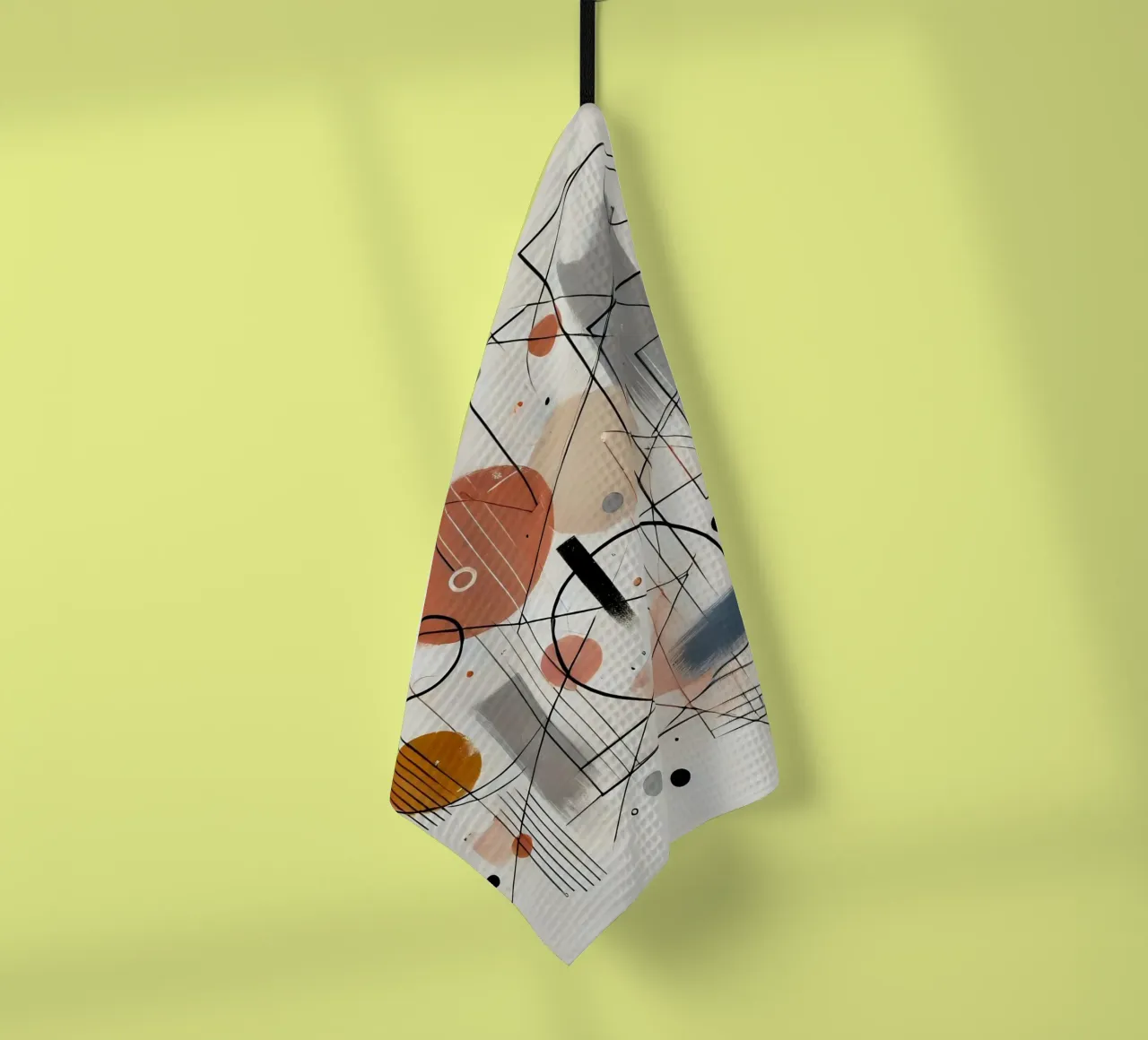 abstract tea towel by nomad