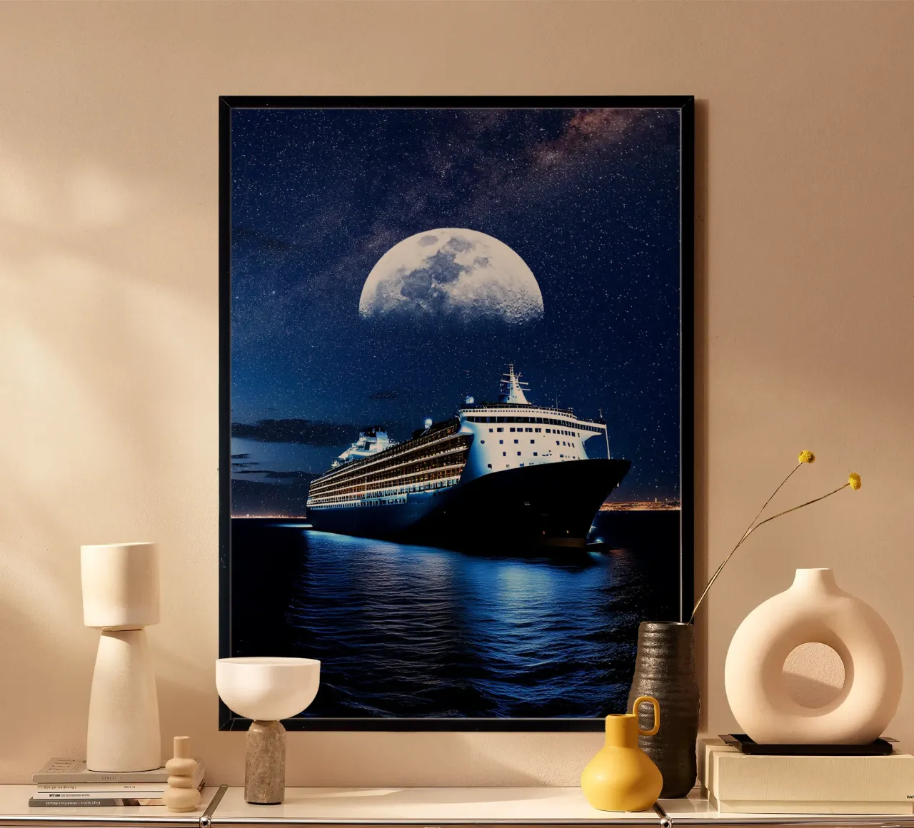 a luxurious cruise ship hahnemühle by Berwies Artwork