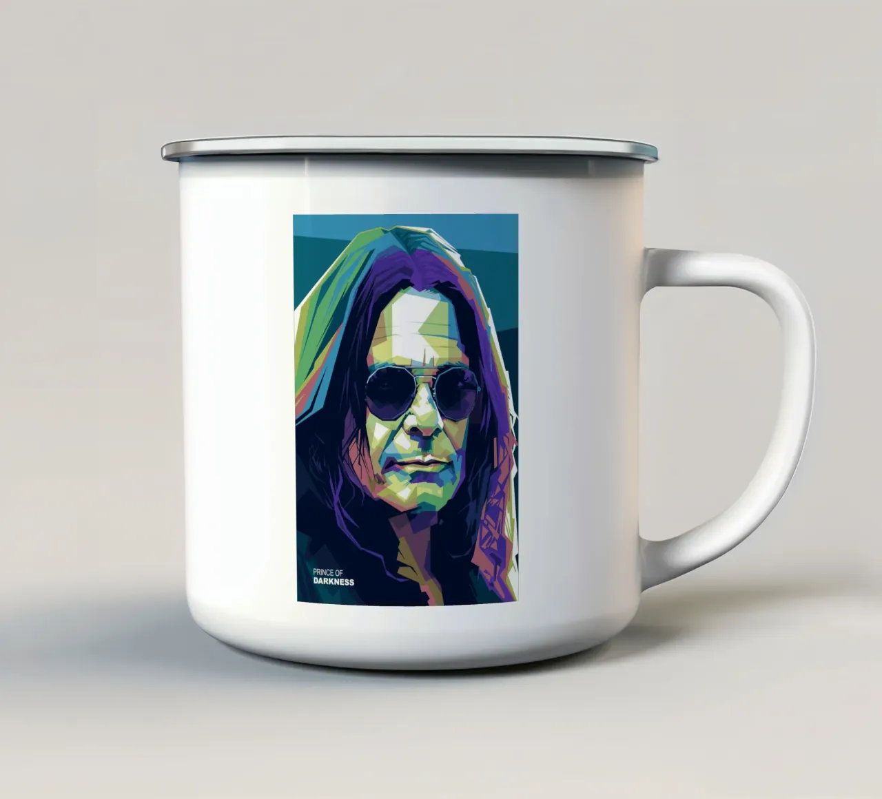 Il principe delle tenebre tazza in smalto da Alkahfsmart