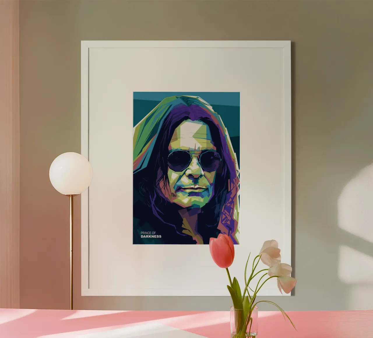 Il principe delle tenebre poster con telaio in alluminio da Alkahfsmart