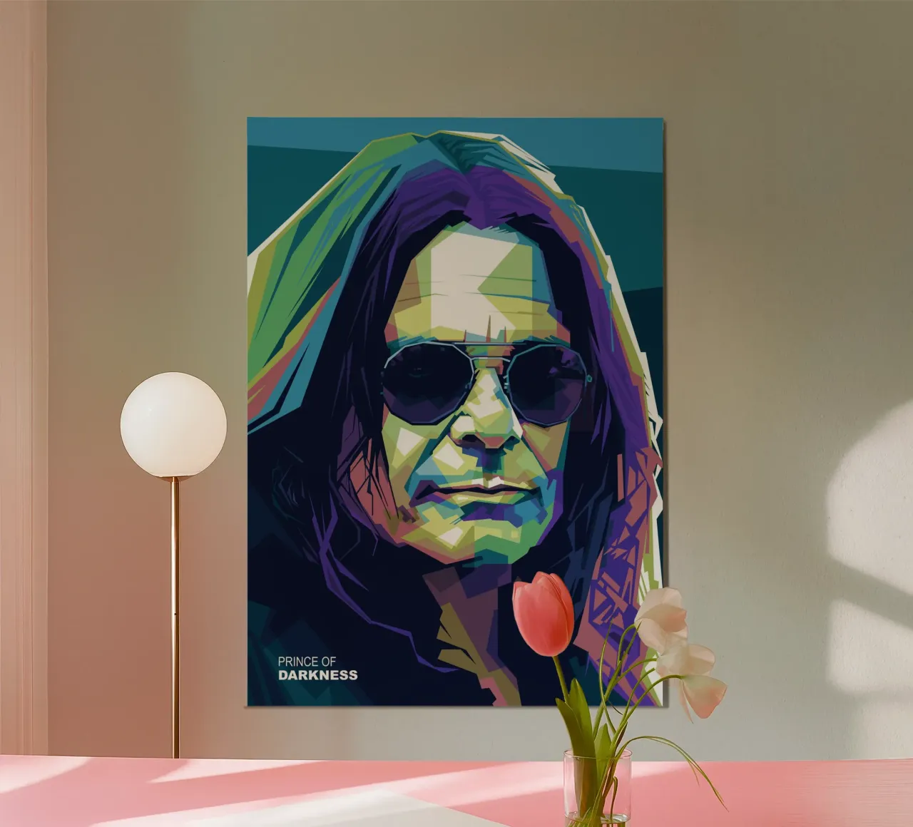Il principe delle tenebre poster con telaio in alluminio da Alkahfsmart