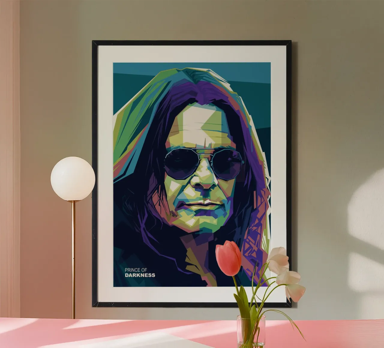 Il principe delle tenebre poster con telaio in alluminio da Alkahfsmart