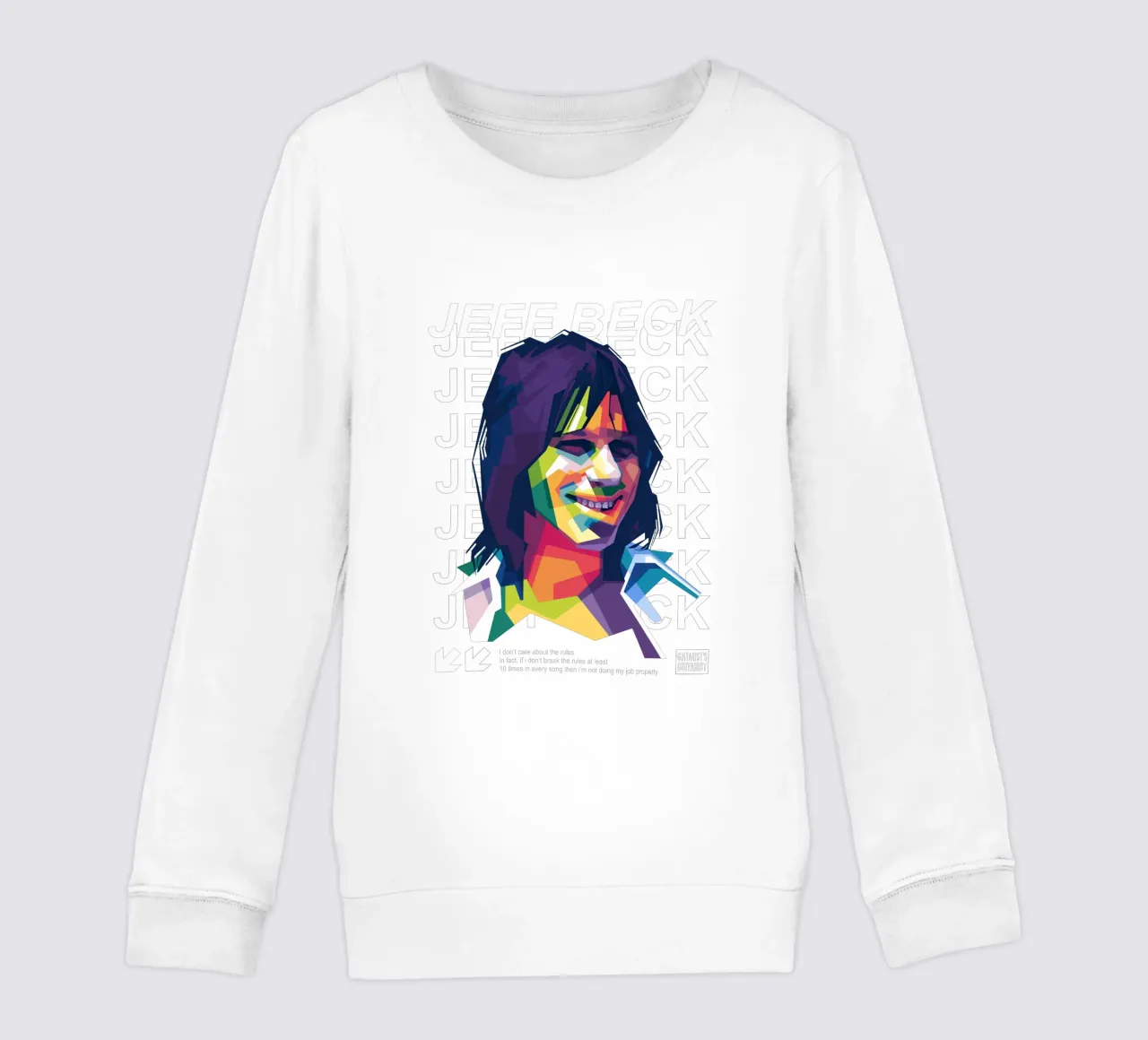 Jeff Beck WPAP felpa bambino da Alkahfsmart