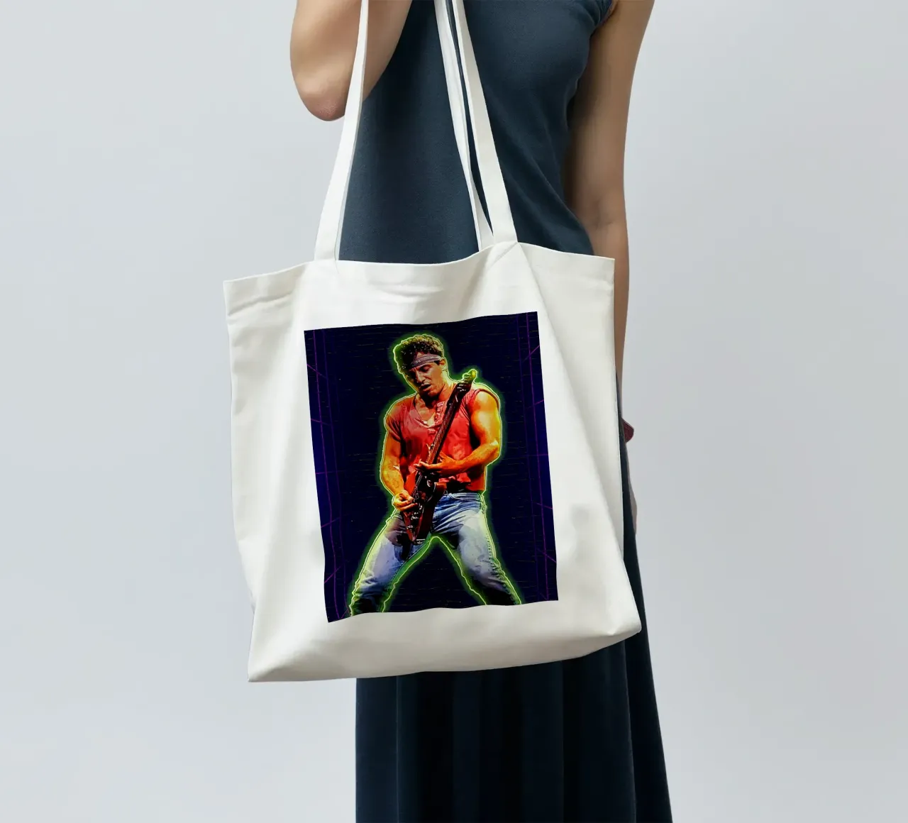 Lo Springsteen borsa in juta da neonartroom
