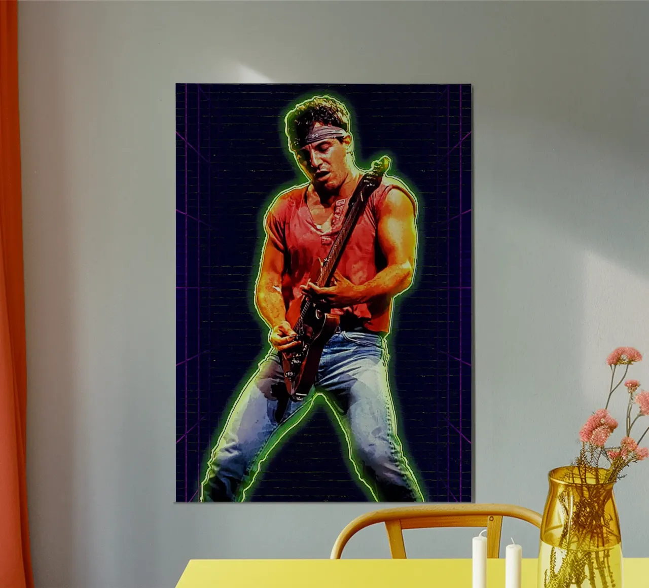 Lo Springsteen alluminio dibond da neonartroom