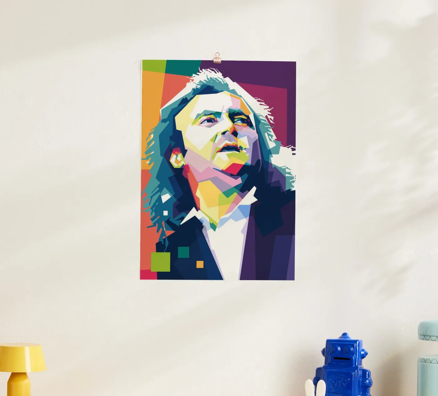 Phil Collins WPAP poster da Alkahfsmart