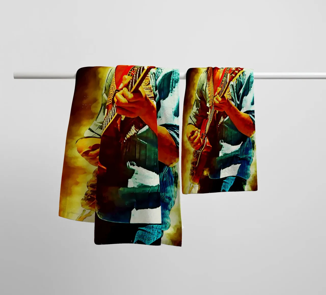 Epic of Marley towel by neonartroom