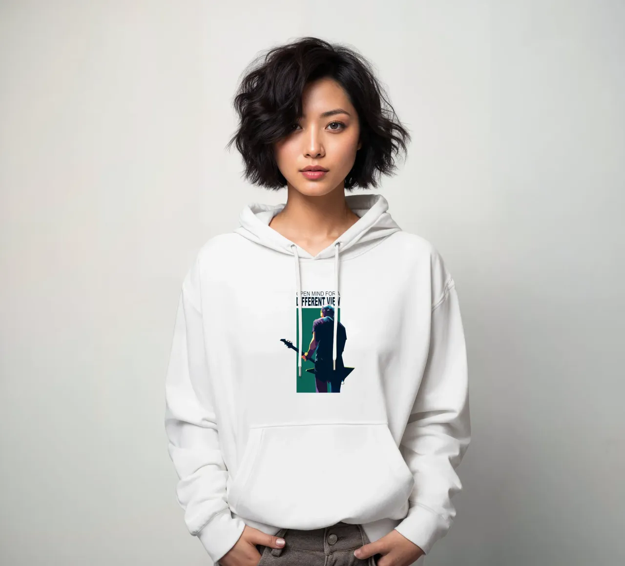 Mente aperta per una visione diversa felpa con cappuccio da Alkahfsmart