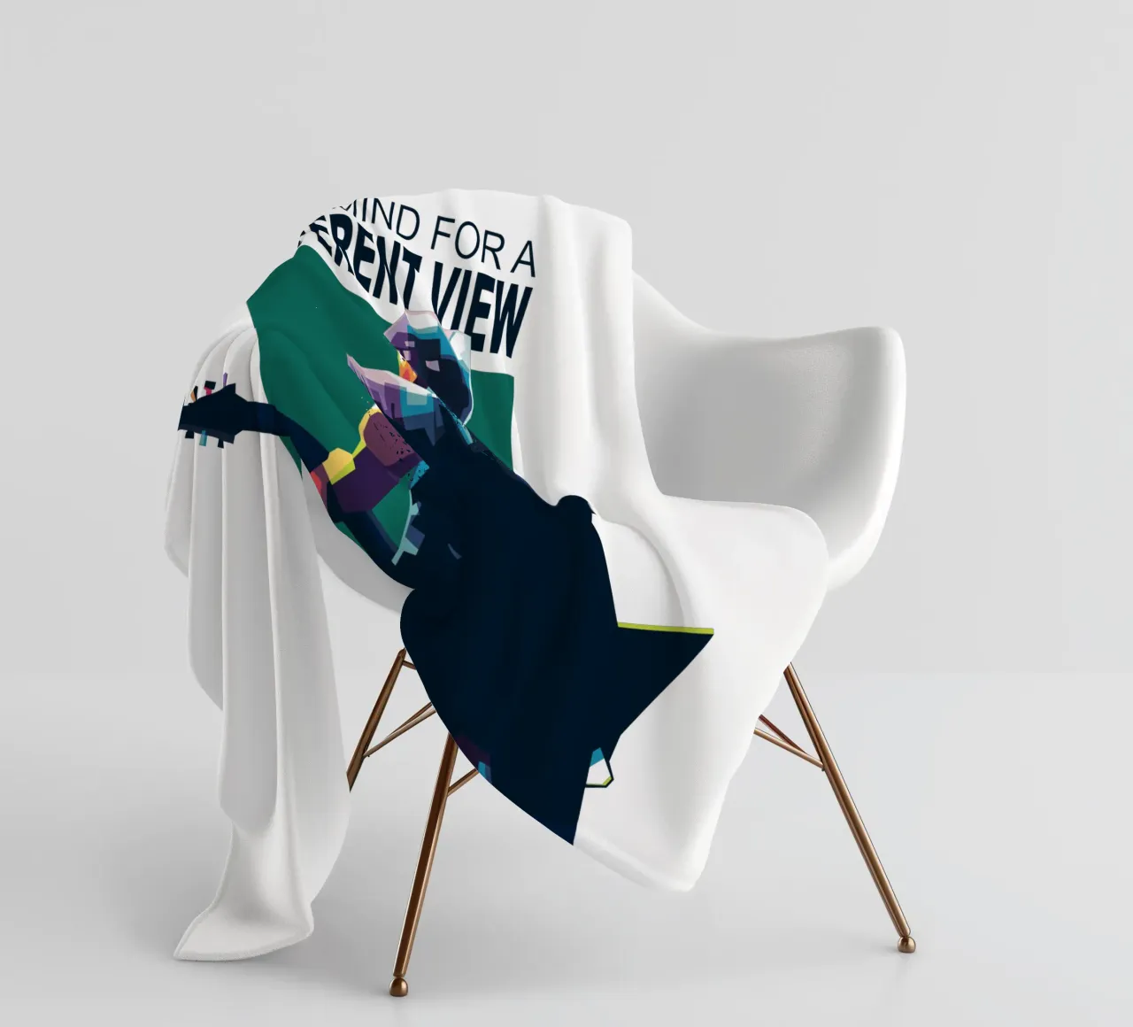 Mente aperta per una visione diversa coperta in pile da Alkahfsmart
