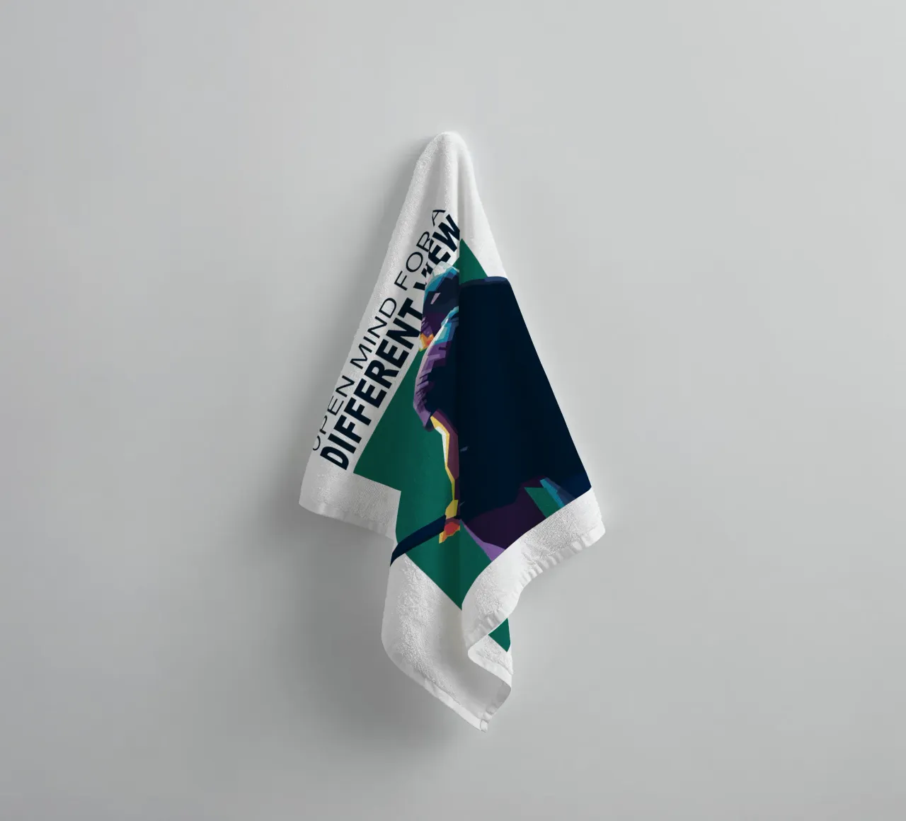 Une ouverture d'esprit pour une vision différente serviette de bain de Alkahfsmart