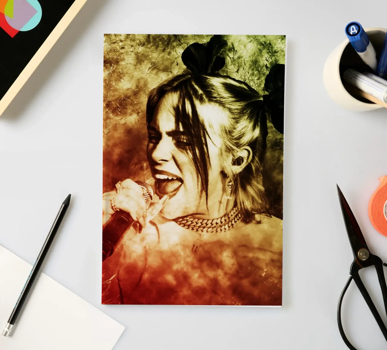 Art of Billie notebook by neonartroom