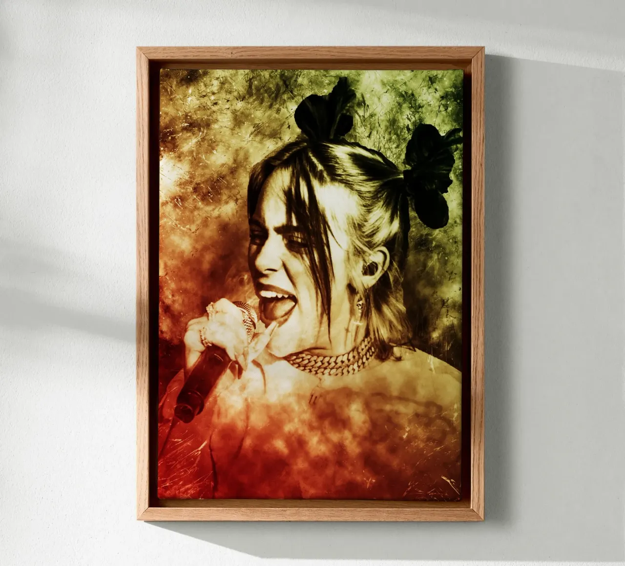 Arte di Billie tela con Cornice a cassetta da neonartroom