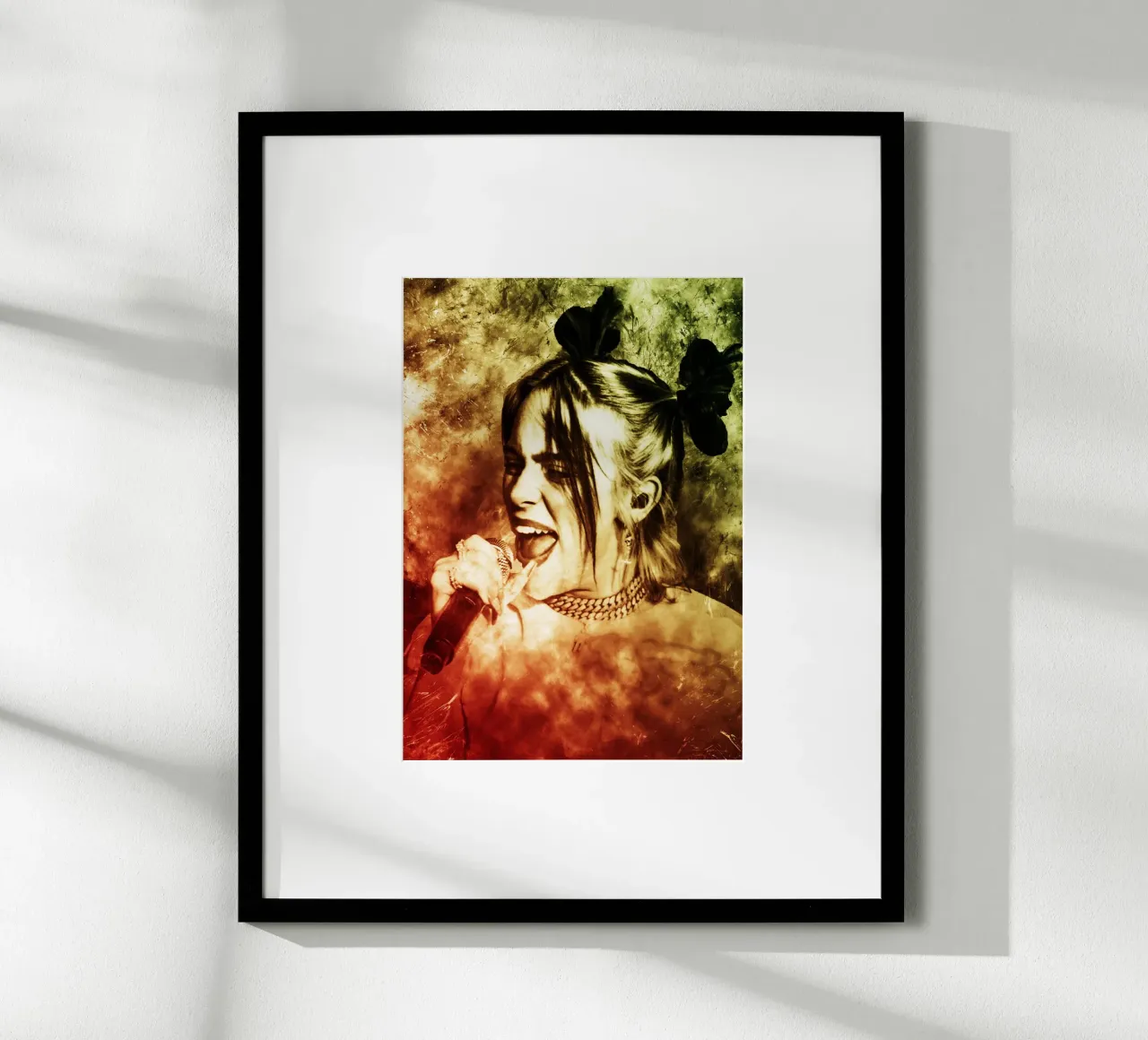 Arte di Billie poster con telaio in alluminio da neonartroom