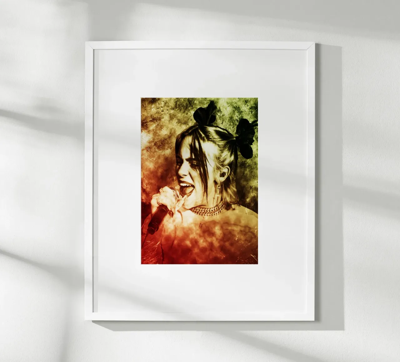 Arte di Billie poster con telaio in alluminio da neonartroom