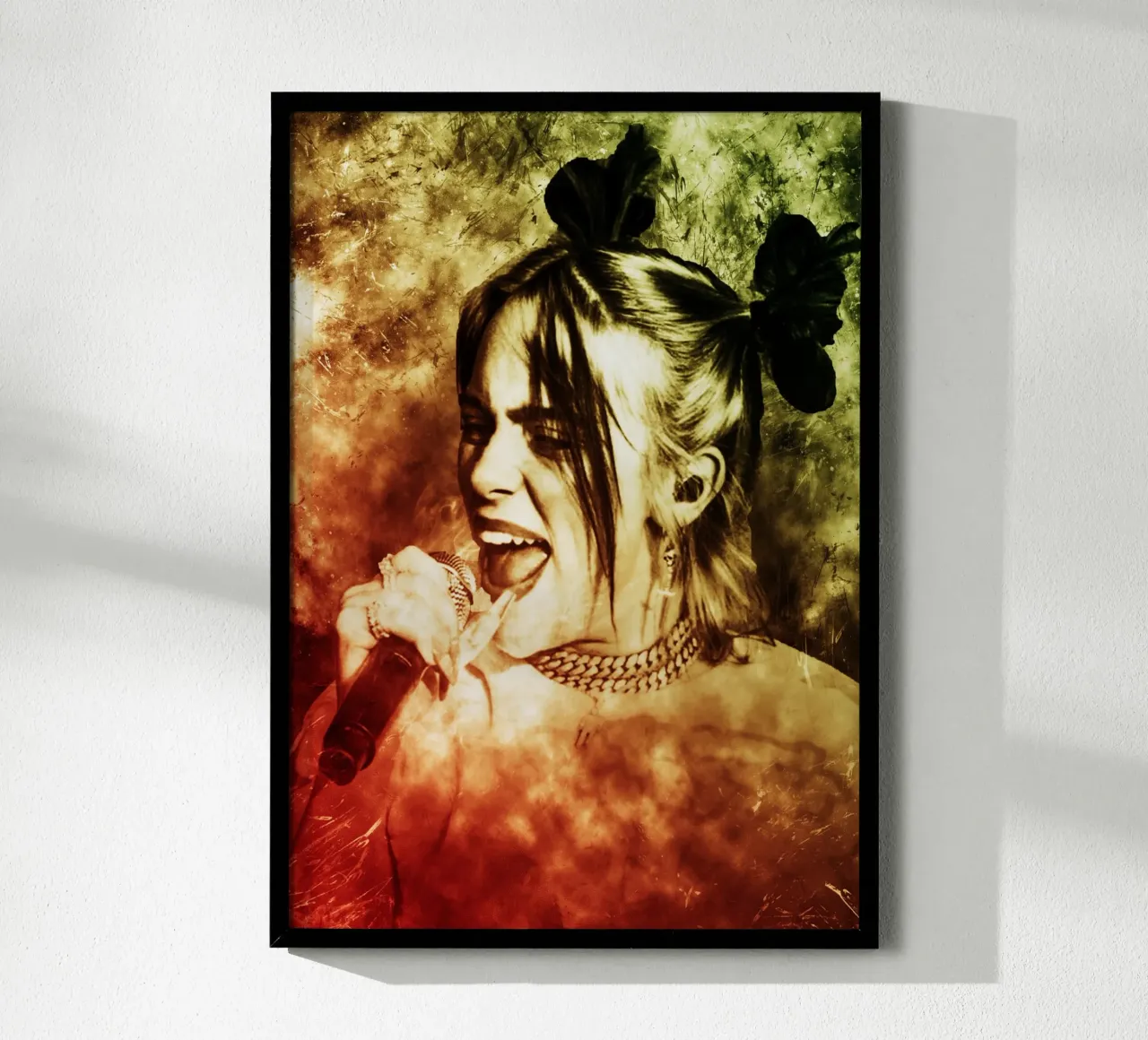 Arte di Billie poster con telaio in alluminio da neonartroom