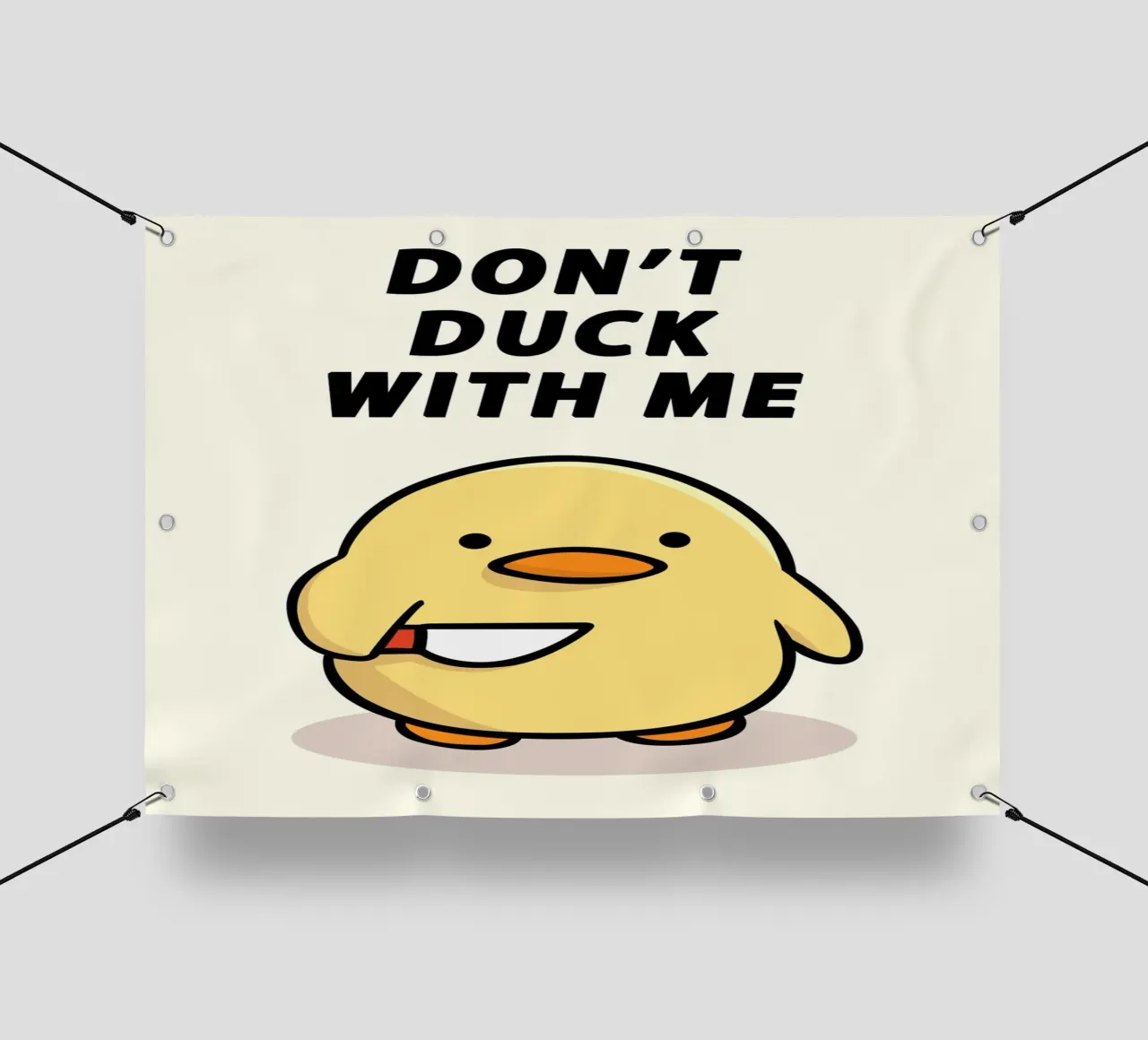 Don't Duck With Me telo in pvc da Nando Art