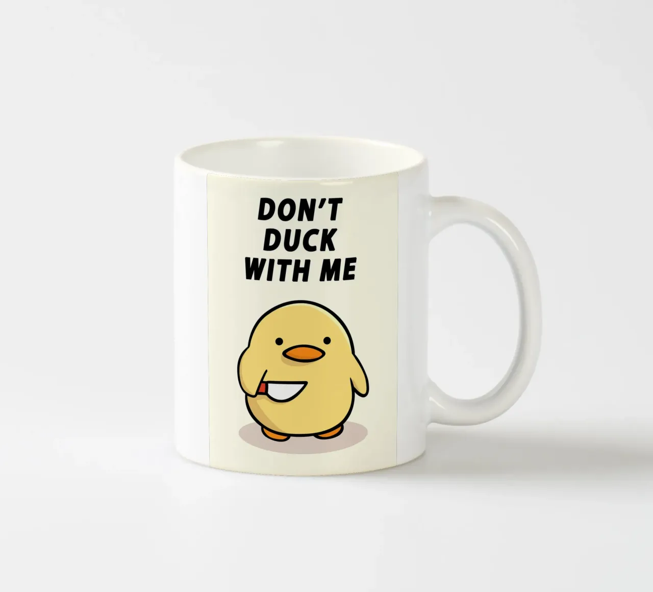 Don't Duck With Me taza de cerámica de Nando Art
