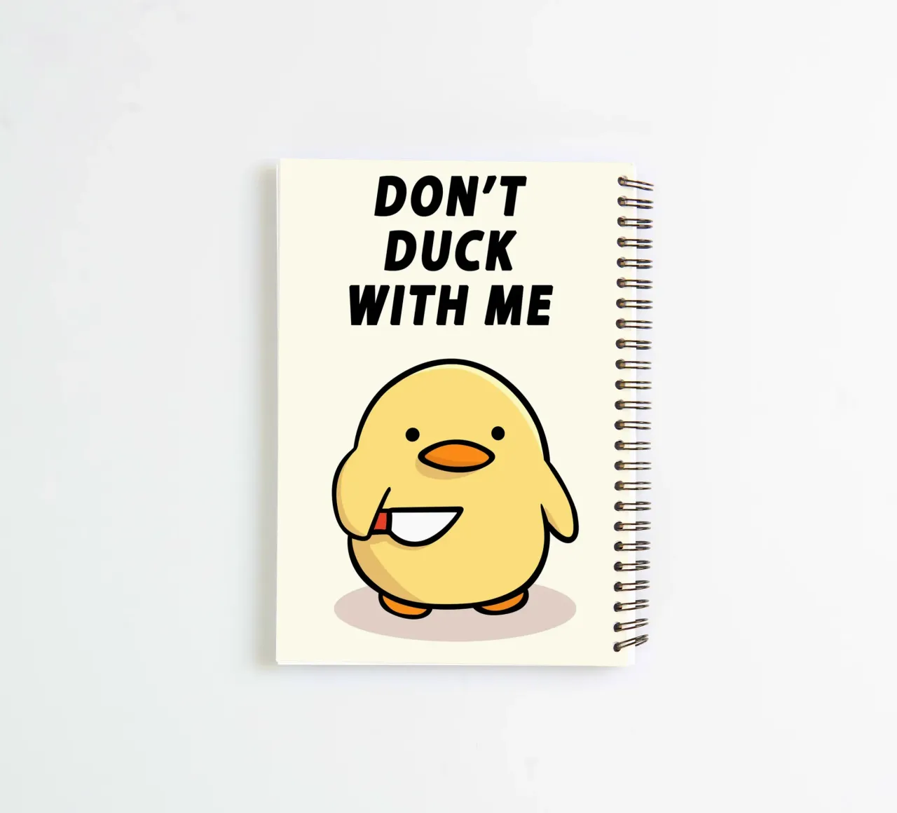 Don't Duck With Me diario ad anelli da Nando Art
