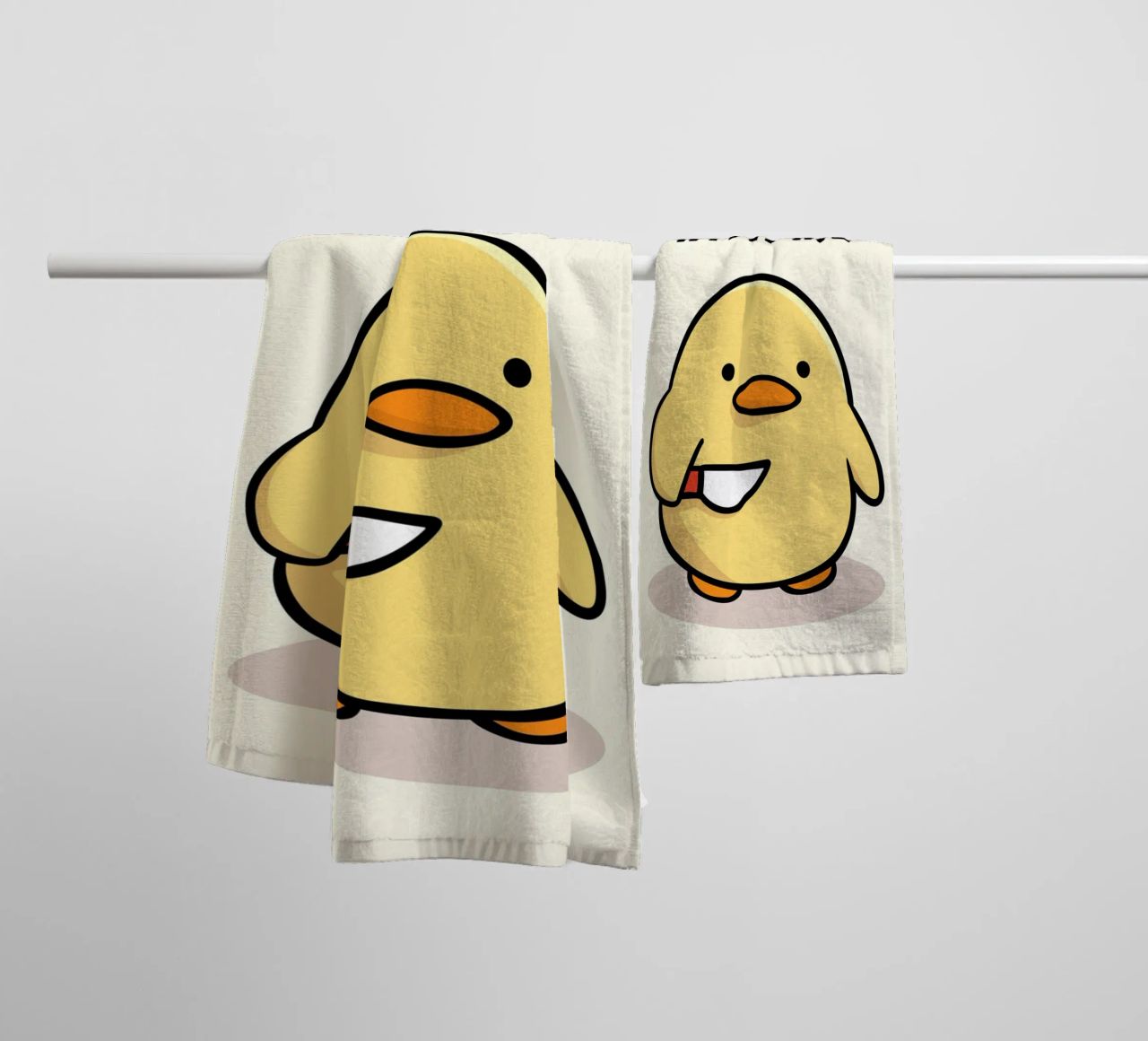 Don't Duck With Me towel by Nando Art