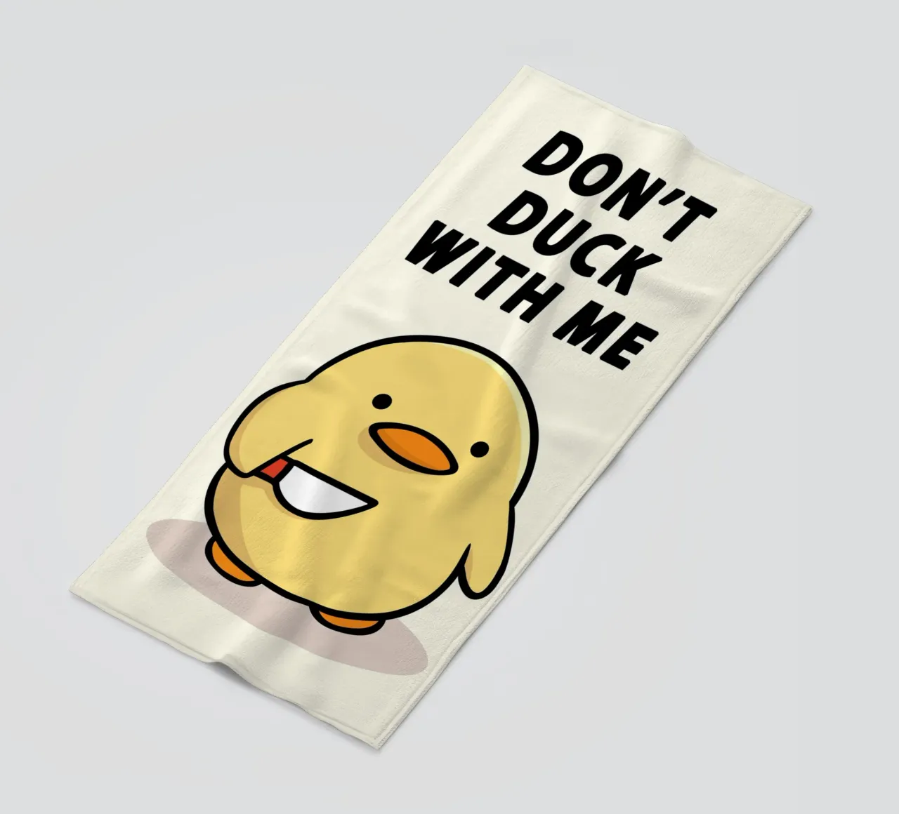 Don't Duck With Me Strandtuch von Nando Art