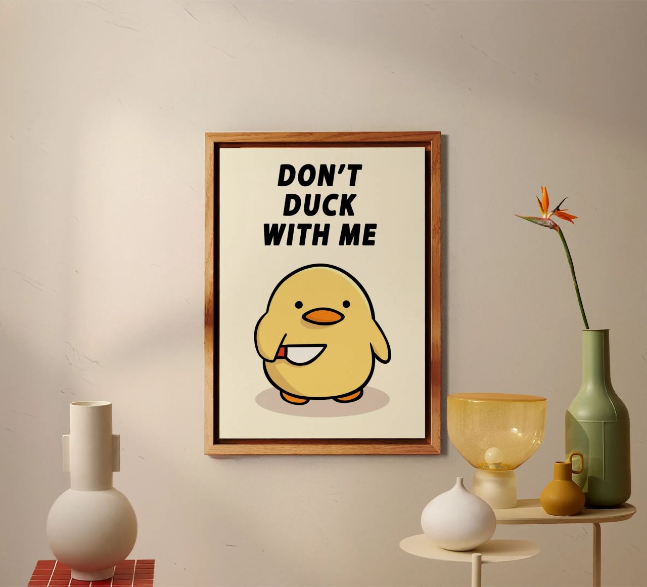 Don't Duck With Me alluminio dibond da Nando Art
