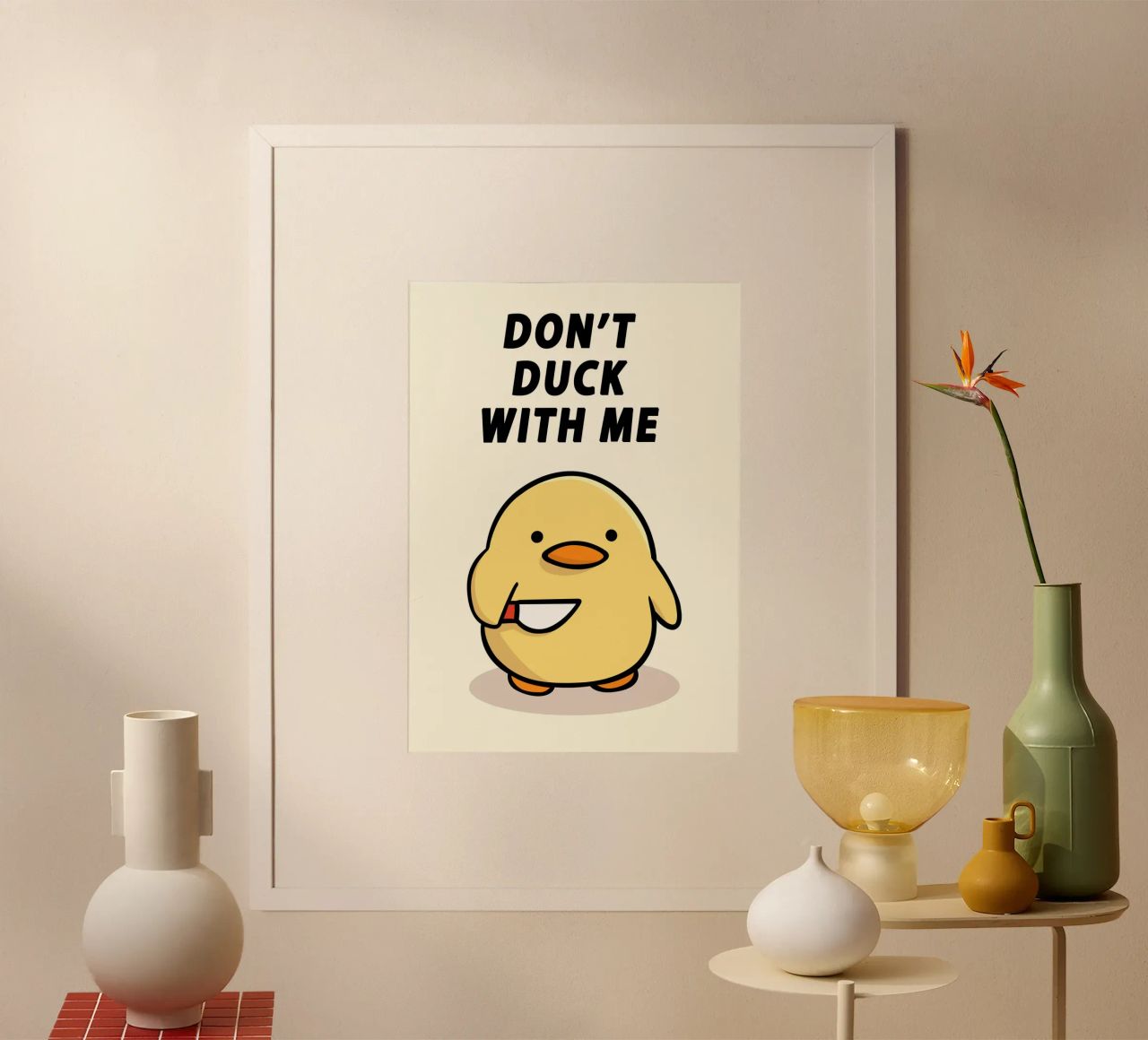 Don't Duck With Me carta hahnemühle da Nando Art