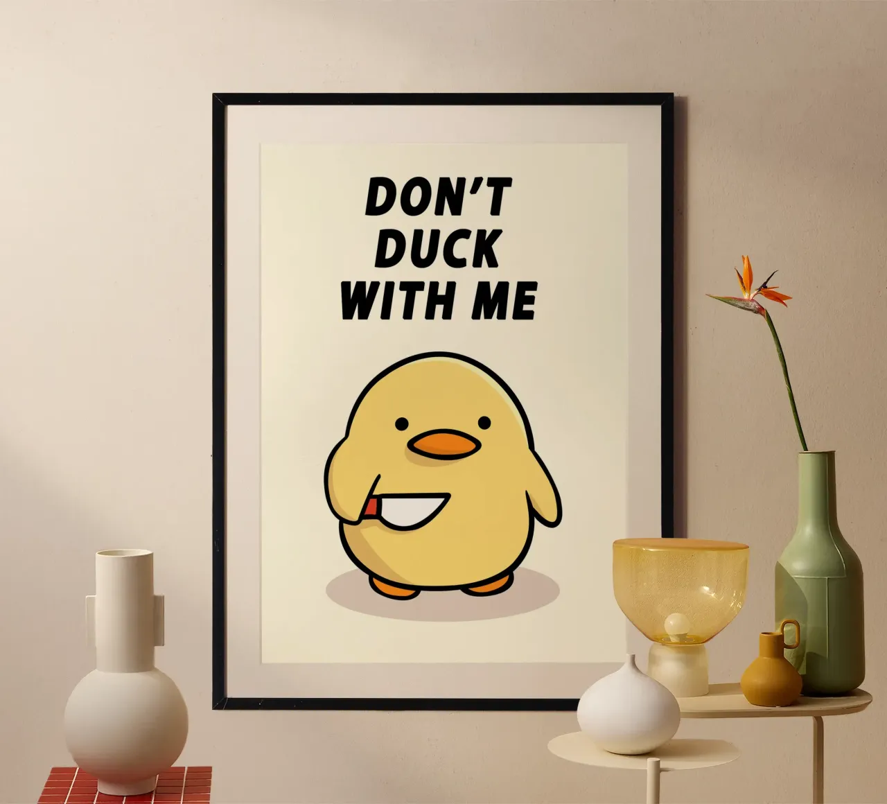 Don't Duck With Me Hahnemühle von Nando Art