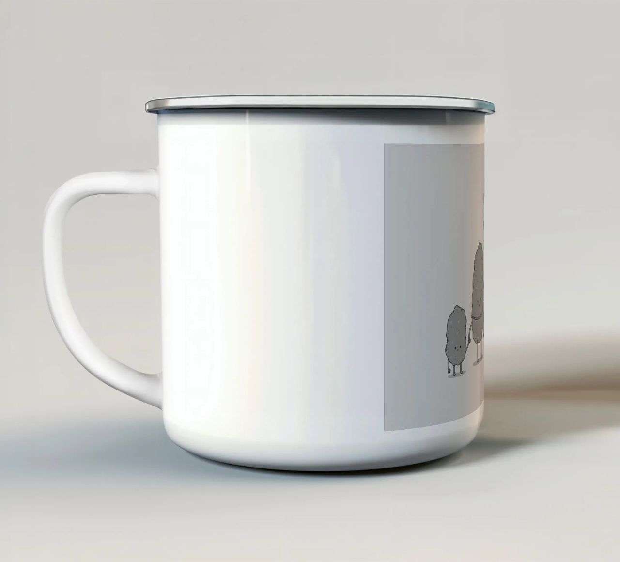 The Daily Grind tazza in smalto da Jaco Haasbroek