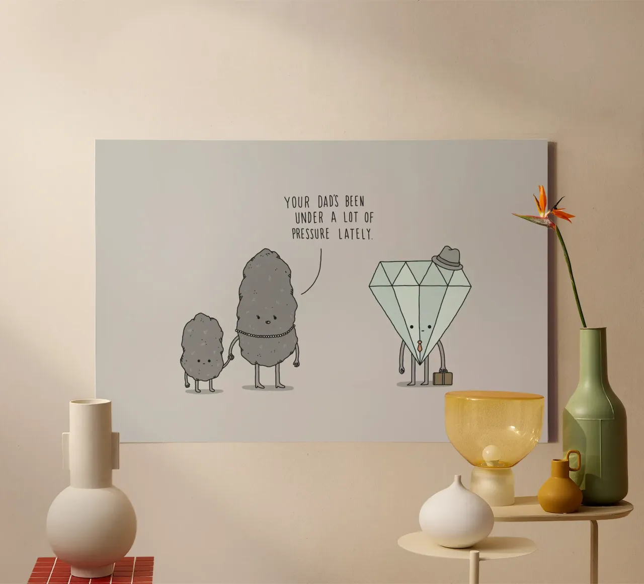 The Daily Grind tela con Cornice a cassetta da Jaco Haasbroek