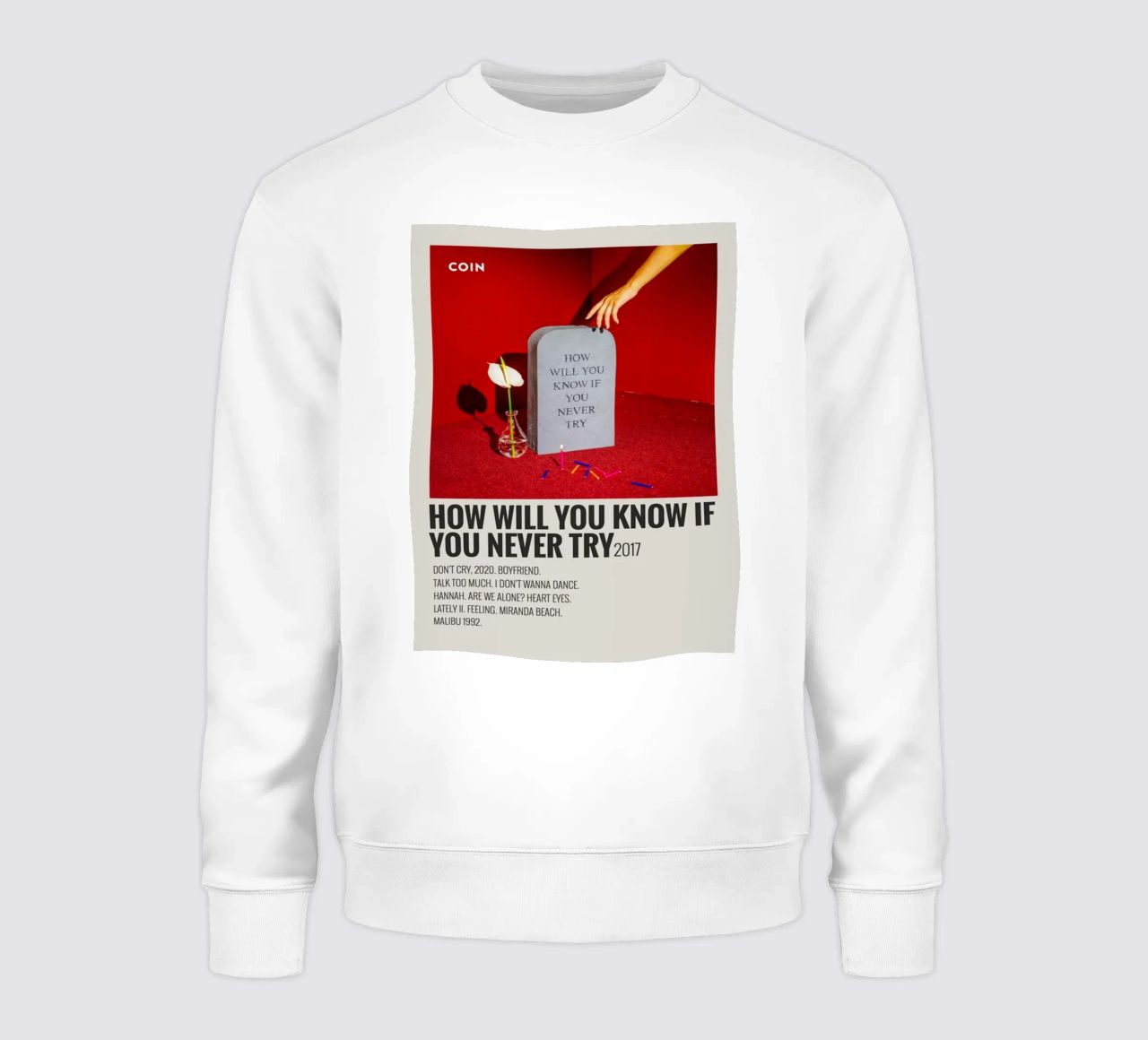 How Will You Know If You Never Try by Coin felpa da SoundStudio