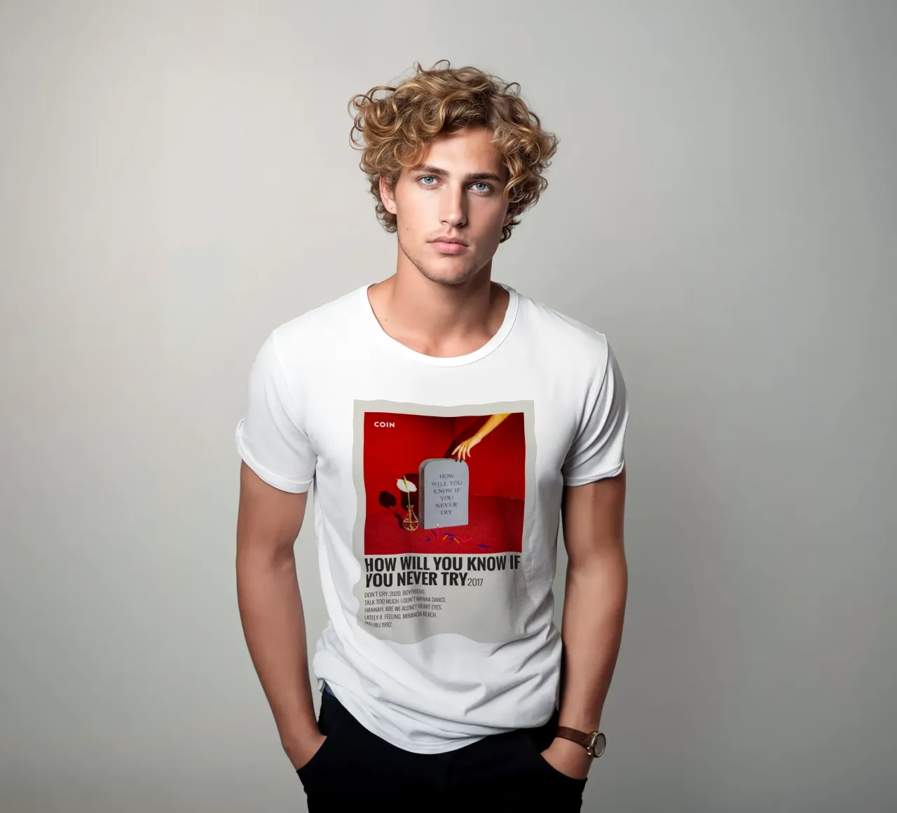 How Will You Know If You Never Try by Coin T-Shirt von SoundStudio