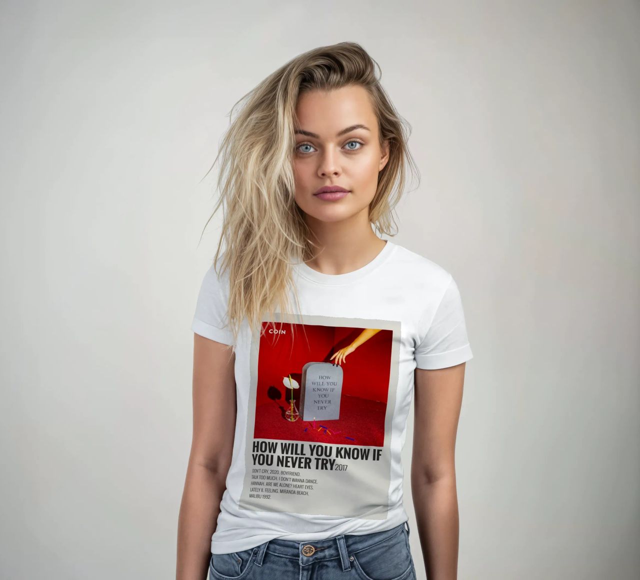 How Will You Know If You Never Try by Coin t-shirt da donna da SoundStudio