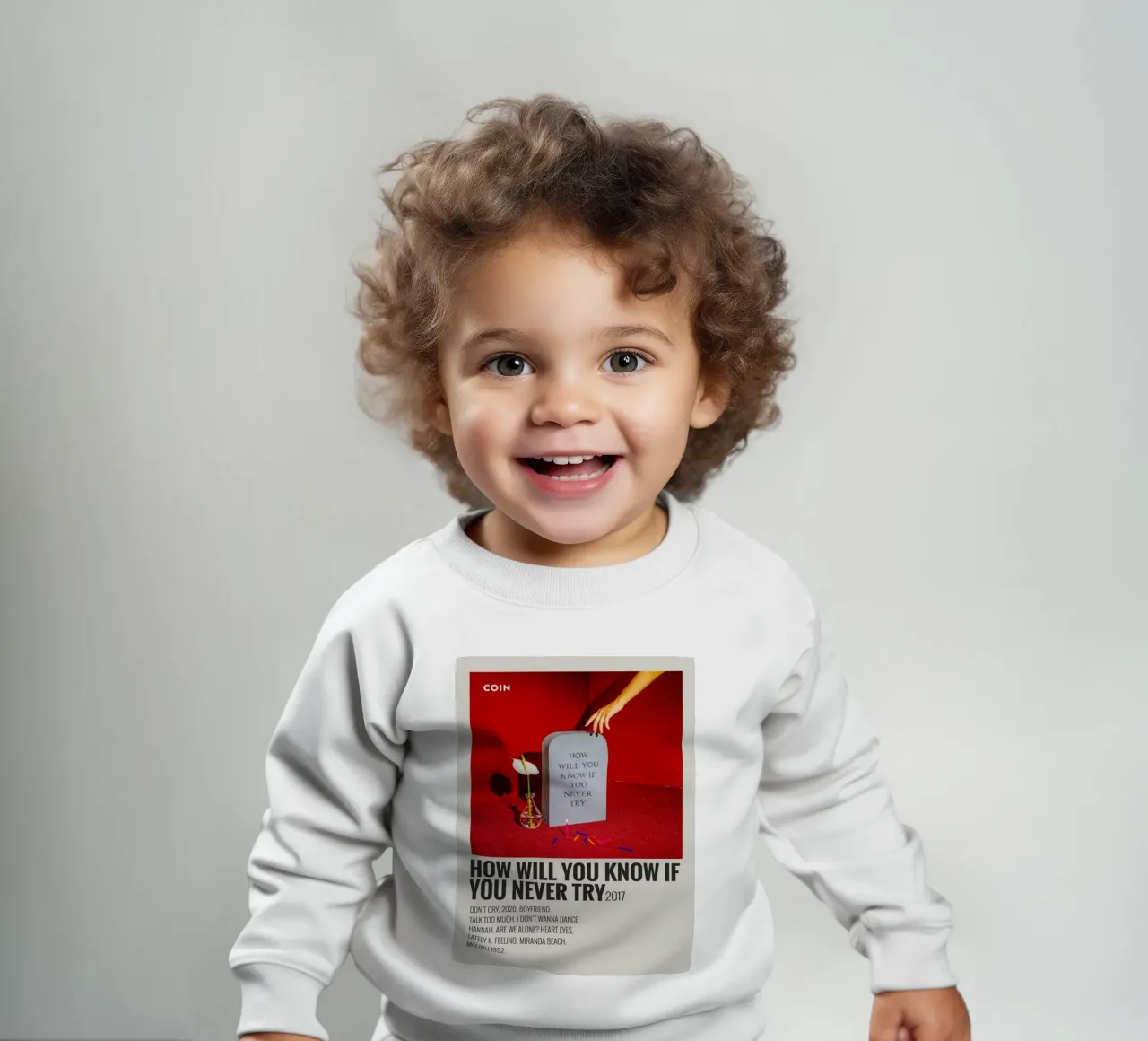 How Will You Know If You Never Try by Coin Baby Sweatshirt von SoundStudio