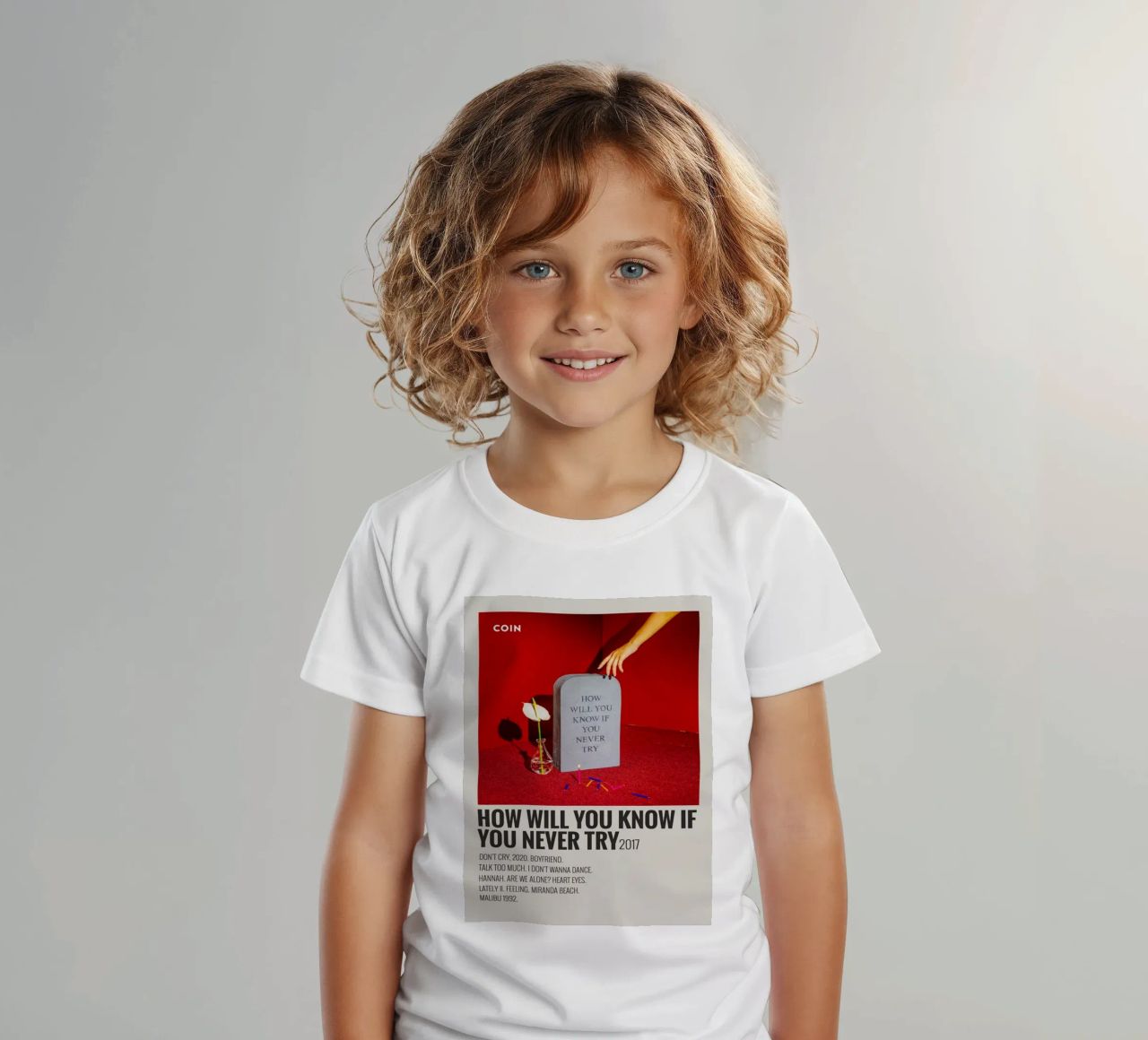 How Will You Know If You Never Try by Coin t-shirt bambini da SoundStudio