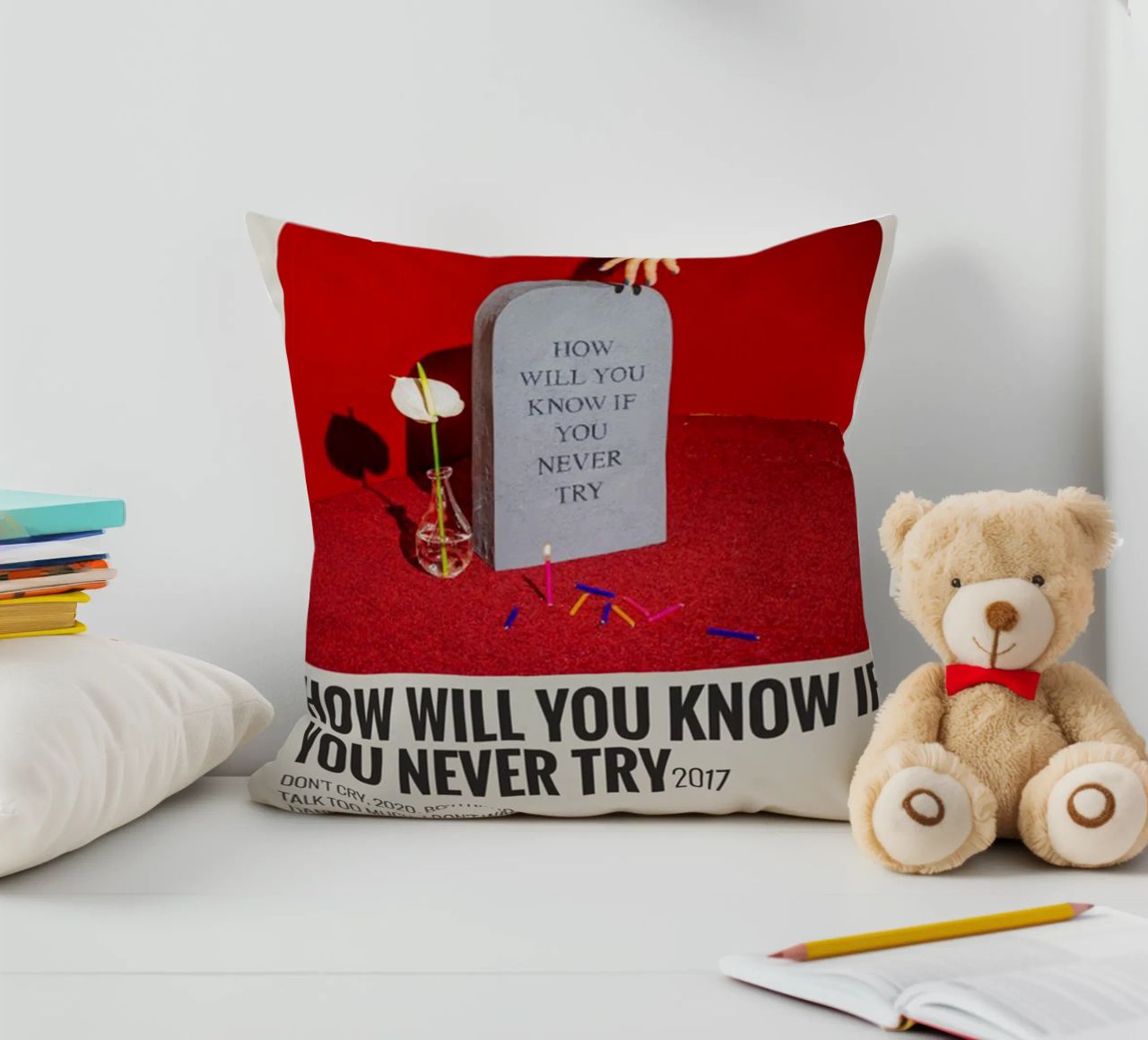 How Will You Know If You Never Try by Coin cuscino da SoundStudio