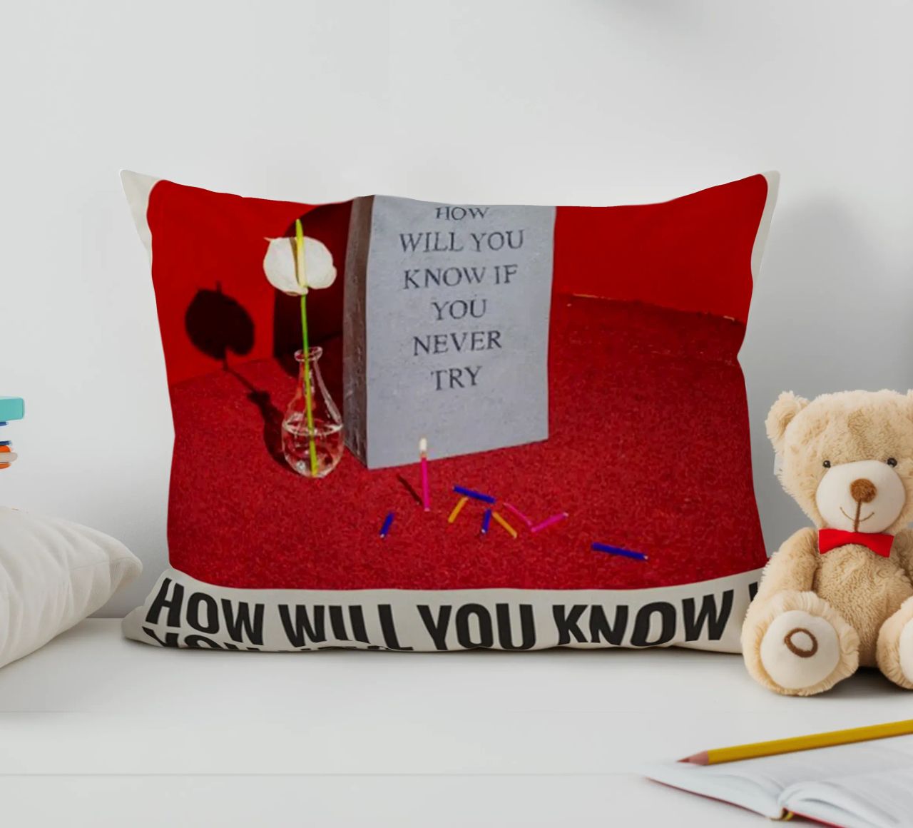 How Will You Know If You Never Try by Coin cuscino da SoundStudio