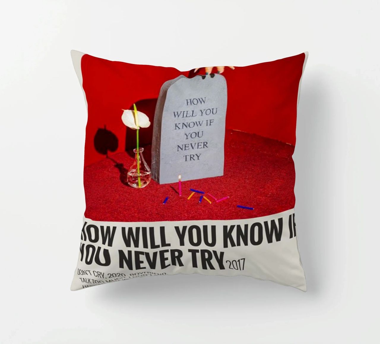 How Will You Know If You Never Try by Coin cuscino da SoundStudio